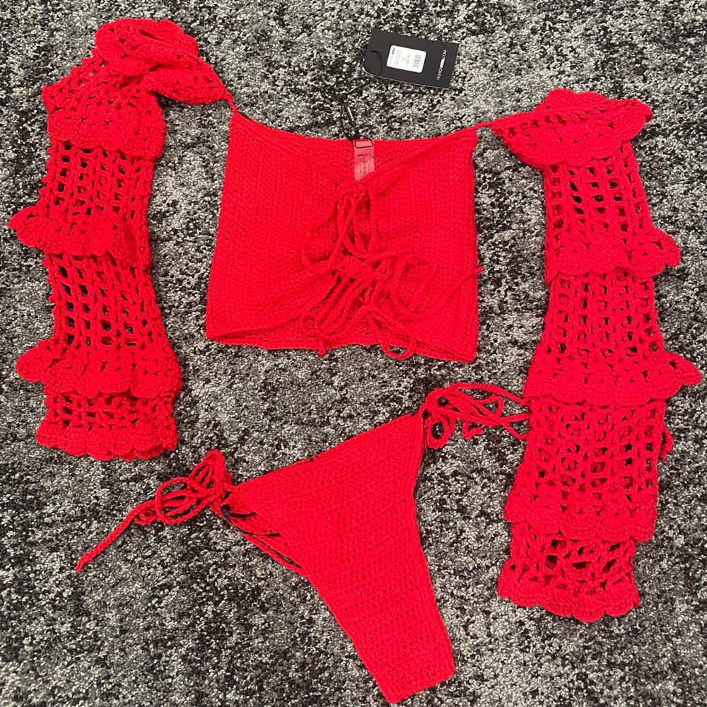 Red Two-Piece Set